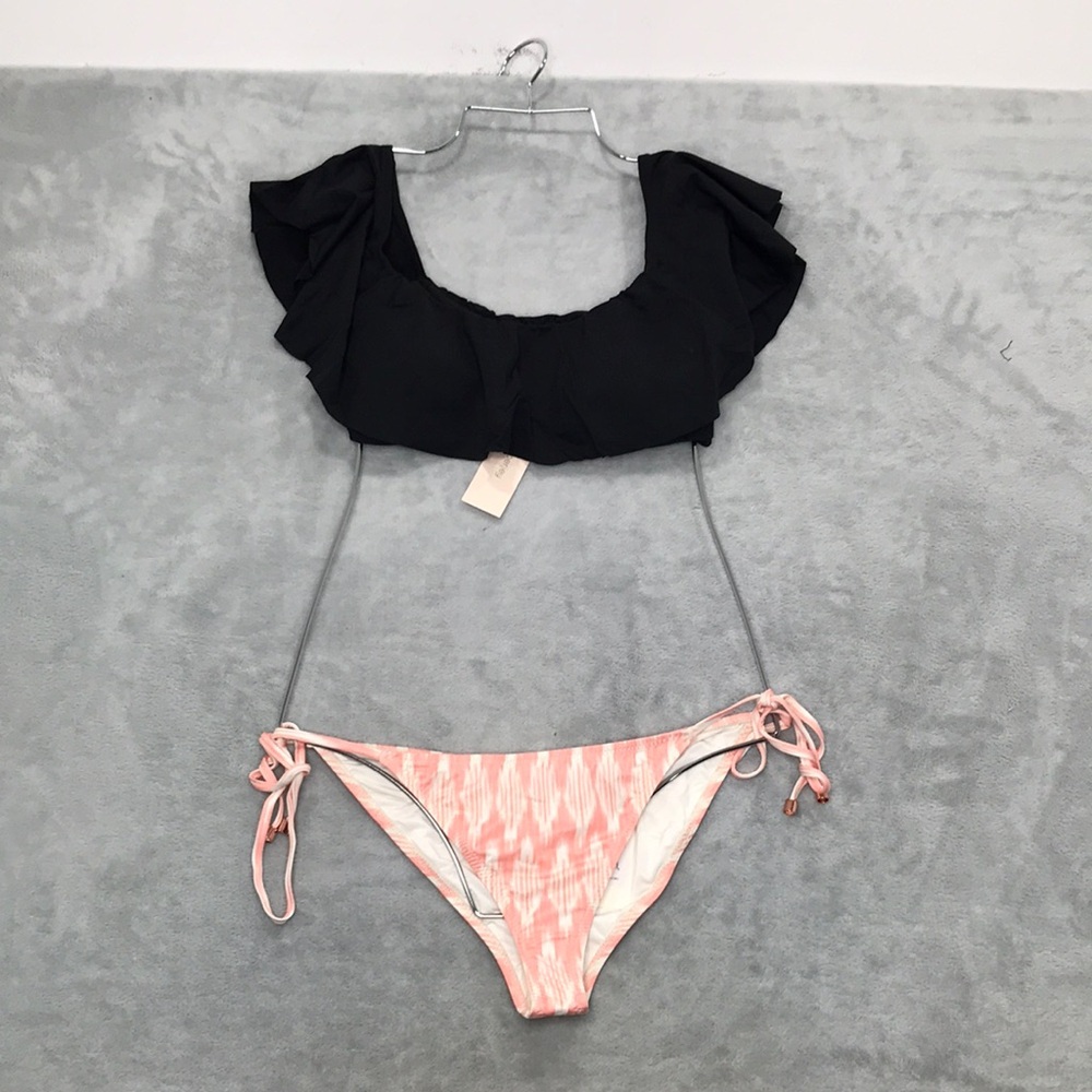 Eberjey Margarita Top & Eberjey Carmelita Kate Mamie Bikini Bottom Size M New